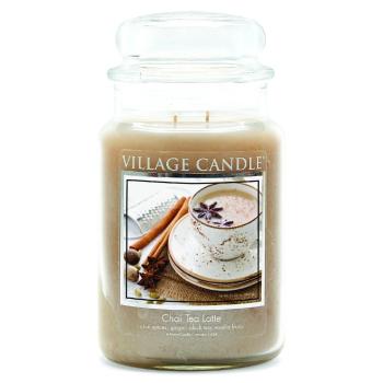 Village Candle Lumânare parfumată in sticlă Chai Tea Latte 602 g