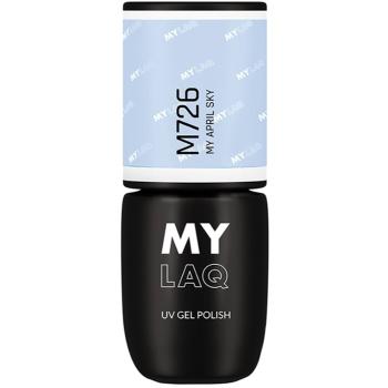 MYLAQ UV Gel Polish lac de unghii sub forma de gel culoare My April Sky 5 ml