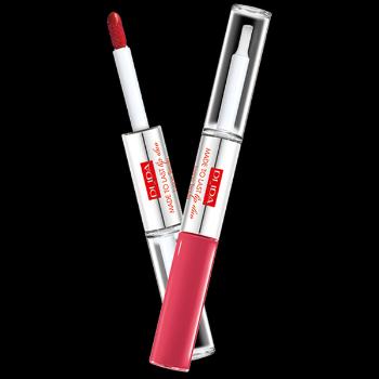 PUPA Milano Ruj lichid cu persistenșă îndelungată (Made To Last Lip Duo (Liquid Lip Colour) 2 x 4 ml 007 Coral Sunrise