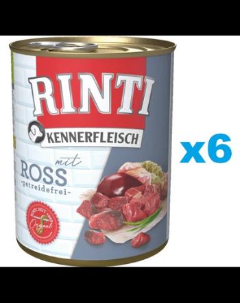 RINTI Kennerfleisch Horse carne de cal 6x400 g hrana caine