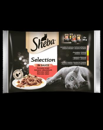 SHEBA Cuisine Hrana umeda cu specialitati de carne pentru pisici adulte 52 x 85 g