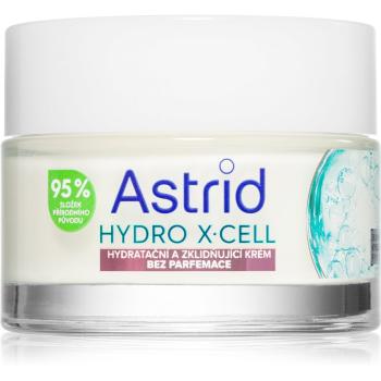 Astrid Hydro X-Cell crema calmanta si hidratanta pentru piele sensibilă fără parfum 50 ml