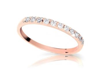 Cutie Jewellery Pôvabný prsteň z ružového zlata Z6484-1670-10-X-4 54 mm