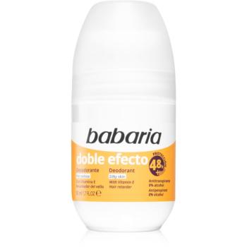 Babaria Deodorant Double Effect antiperspirant roll-on pentru  incetinirea cresterii parului 50 ml