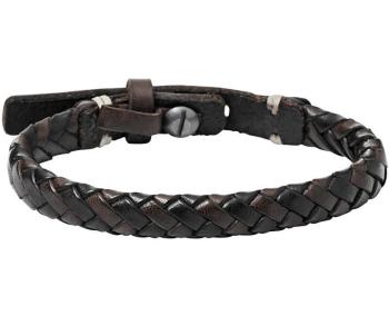Fossil Brățară vintage din piele pentru bărbați JA5932716