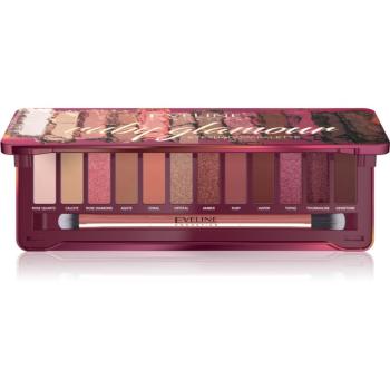 Eveline Cosmetics Ruby Glamour paletă cu farduri de ochi 12 g