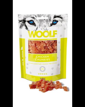 WOOLF Chicken Chunkies 100g cuburi de pui pentru caini