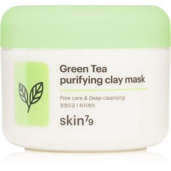 Skin79 Green Tea mască de peeling pentru curățarea profundă cu argila 100 ml