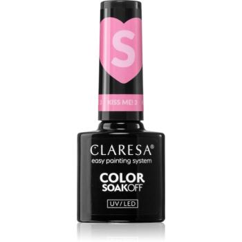 Claresa SoakOff UV/LED Color Kiss Me lac de unghii sub forma de gel culoare 5 g