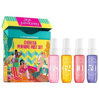 Sol de Janeiro Set cadou de sprayuri parfumate pentru corp și păr Cheirosa Perfume Mist Travel Set 4 x 30 ml