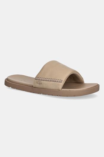 Šľapky UGG Seaside II Slide pánske, béžová farba, 1166593-MDSD