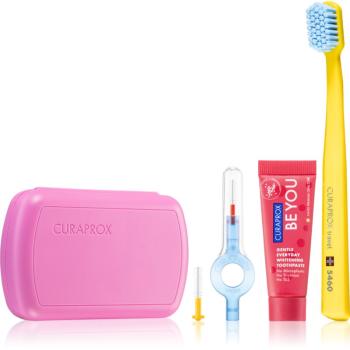 Curaprox Travel Set Set de călătorii pentru dinti, limba si gingii Pink