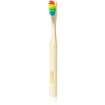 KUMPAN Bamboo Toothbrush Kids periuta de dinti din bambus pentru copii 1 buc