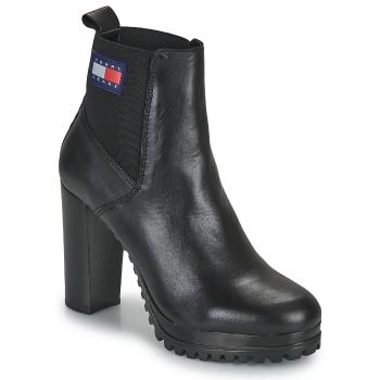 Tommy Jeans  Essentials High Heel Boot  Čižmičky Čierna