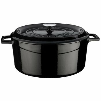 Oală din fontă LAVA Metal , diametru 32 cm, negru, 9,8 l