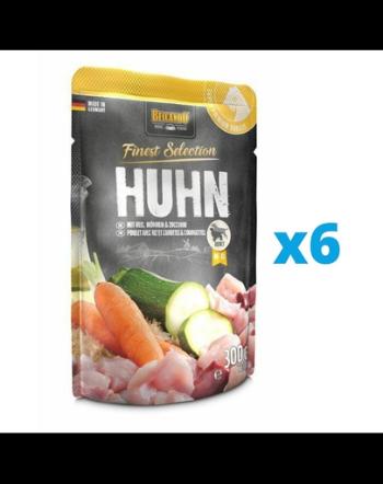 BELCANDO Finest Selection hrana umeda pentru caini, cu pui si orez, morcov si dovlecei 6x300 g