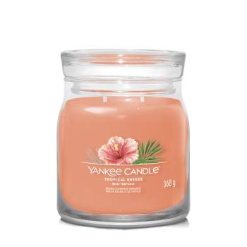 Yankee Candle Lumânare aromatică Signature sticlă medie TropicaI Breeze 368 g