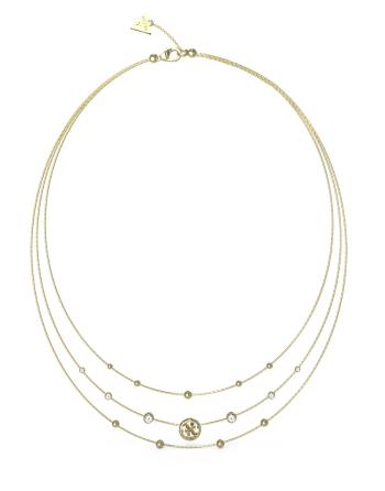Guess Colier triplu placat cu aur Perfect Illusion JUBN03376JWYGT