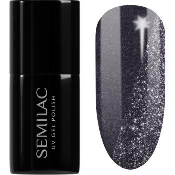 Semilac UV Hybrid Day and Night unghii cu gel folosind UV / lampă cu LED culoare 399 Dark & Spark 7 ml