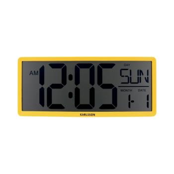 Karlsson 6020YE ceas digital galben, 35 cm