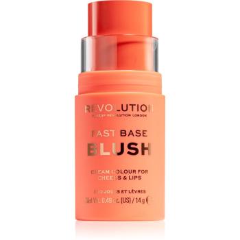 Makeup Revolution Fast Base balsam tonic  pentru buze si obraji culoare Peach 14 g