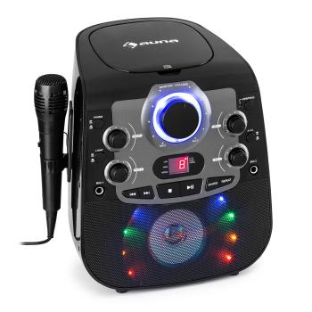 Auna StarMaker 2.0, sistem karaoke, funcție bluetooth, CD player, inclusiv și microfon