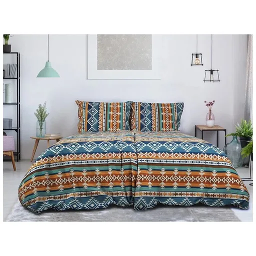B.E.S. Petrovice Lenjerie de pat din flanel Aztec Spirit, 140 x 200 cm, 70 x 90 cm