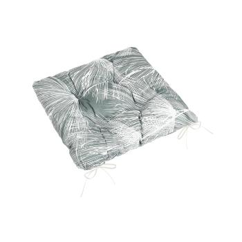 Bellatex Adéla pernă de scaun matlasată Fluffygri, alb , 40 x 40 cm