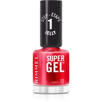 Rimmel Super Gel gel de unghii fara utilizarea UV sau lampa LED culoare 016 Cerise Pop 12 ml