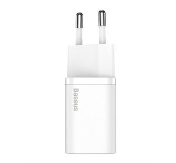 Baseus Super-Si hálózati gyorstöltő adapter Type-C, 20W, fehér