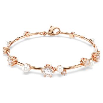 Swarovski Brățară placată cu aur cu cristale și perle Constella 5729505