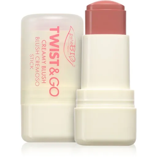 puroBIO Cosmetics Twist&Go blush cremos stick culoare 03 Macaron 5 g
