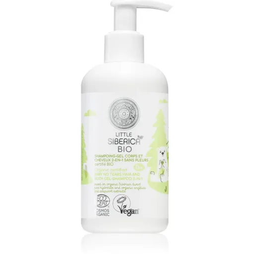 Natura Siberica Little Siberica BIO gel de duș pentru corp și păr pentru nou-nascuti si copii 250 ml