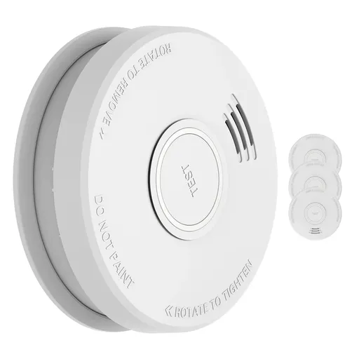 SHD by oneConcept DOF19, Detector de fum, plastic, semnal de alarmă: 85 dB, 9 V, funcționare pe baterii