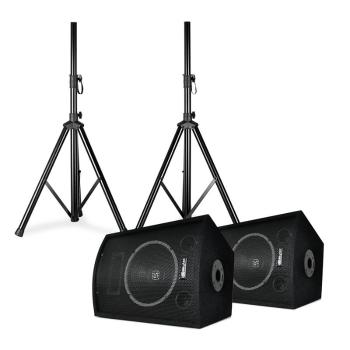 Skytec SL10, pereche de boxe cu trepiede, woofer de 10", 250 W max., 2x trepied + sac