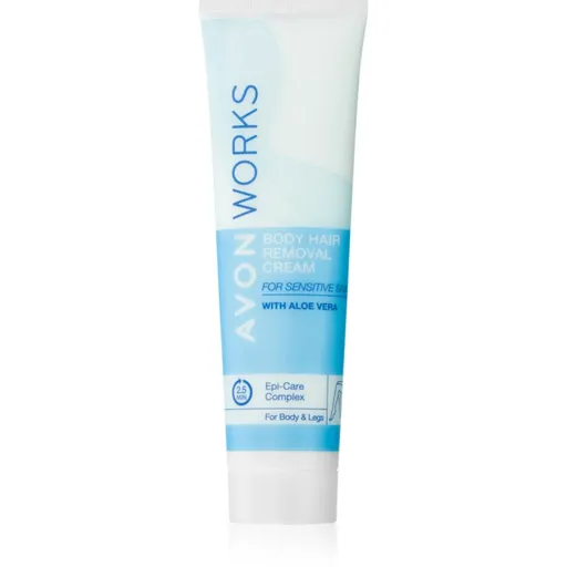 Avon Works Aloe Vera crema depilatoare pentru piele sensibila 100 ml