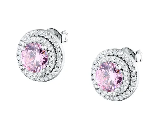 Morellato Cercei sclipitori din argint cu zirconiu cubic roz Tesori SAIW273