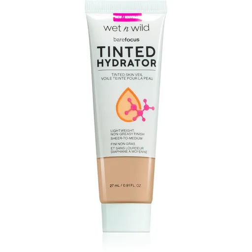 Wet n Wild BareFocus Tinted Hydrator lichid nuanțator pentru uniformizarea tenului culoare Medium Tan 27 ml