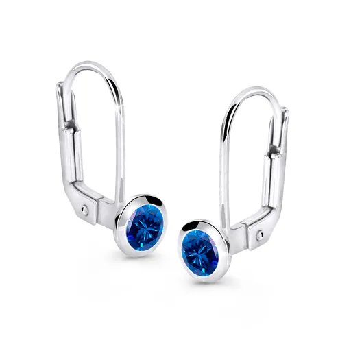 Cutie Diamonds Cercei fermecători din aur alb cu safire DZ8003-55-SF-X-2