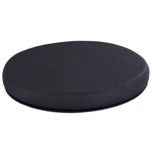 Perna rotativa pentru scaun masina, Maximex, Swivel, 38.5 x 38.5 x 4.5 cm, poliester, negru/crem