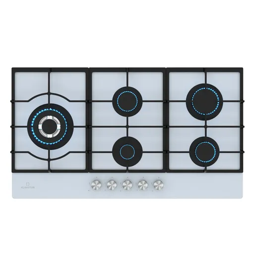 Klarstein Ignito Plită cu gaz, 5 arzătoare, electrică aprindere, Wok, pentru gaz lichefiat sau natural