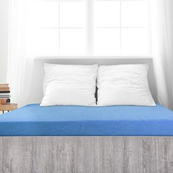 Cearșaf de pat 4Home din frotir Ideal albastru cer, 140 x 200 cm, albastru, 140 x 200 cm