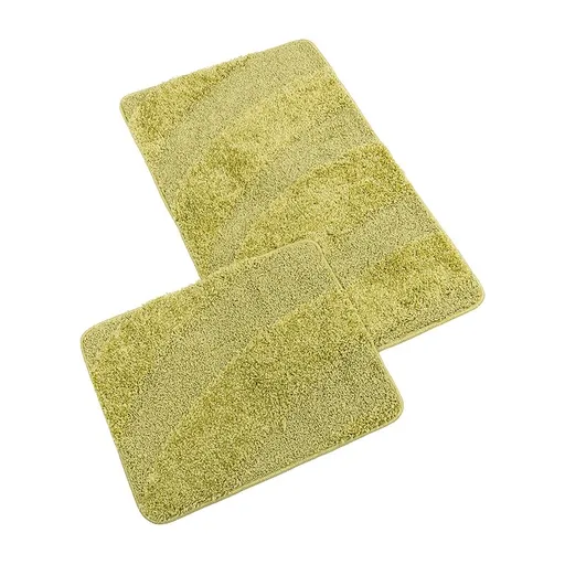 Bellatex Set covorașe de baie fără decupaj BANYSILVER verde, 60 x 100, 60 x 50 cm, verde