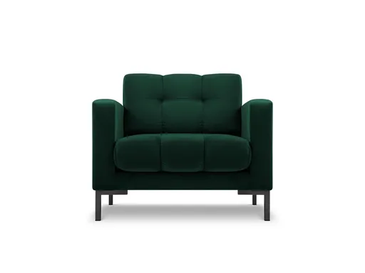 Fotoliu, Mamaia, Micadoni Home, BL, 87x92x75 cm, catifea, verde bottle