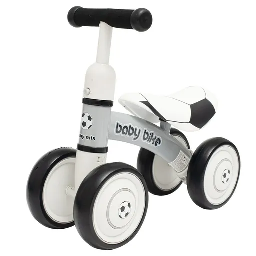 Bicicletă copii Baby Mix Bike, negru și alb