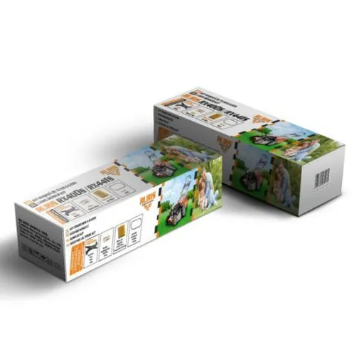 kit masina de tuns gazon ruris rx400s/441s ,cutit mulching doublecutting, curea, filtru aer, bujie, kit surub