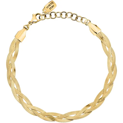 La Petite Story Brățară triplă placată cu aur Șarpe Friendship LPS05ARR124