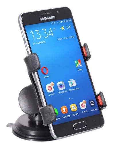 Suport pentru telefon/GPS cu ventuză de aspirație DOUBLE CLIPS