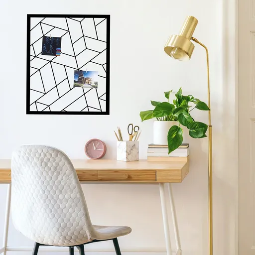 Decoratiune de perete, Moodboard 2, Dimensiune: 50 x 60 cm, Negru