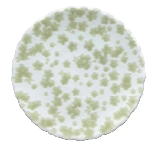 Farfurie verde pentru desert 13 cm colectia Slåpeblom - Wik & Walsøe